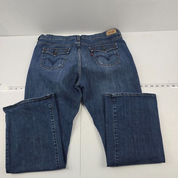 Levi's 515 boot cut jeans blue denim 16 s/c medium wash womens 4712 - Picture 3 of 12